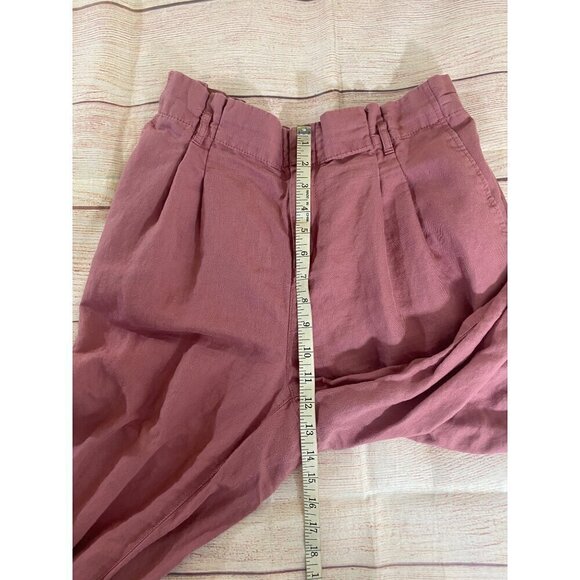 Loft Women's Mauve Casual Linen Blend Dress Pants - Medium - Picture 5 of 12